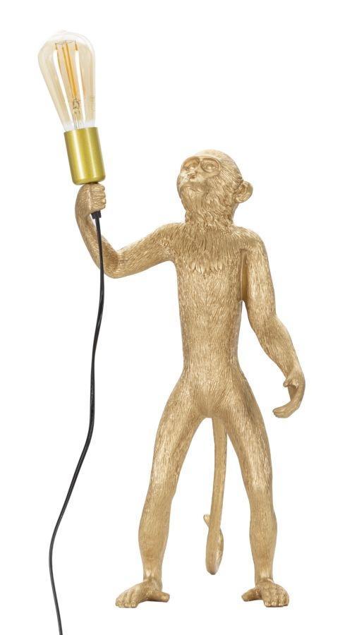 TAFELLAMP AAP GOUD CM Ø 26X34X55, Huis en Inrichting, Lampen | Tafellampen, Ophalen of Verzenden