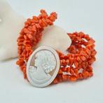 Bloedkoraal - Zilver - Armband - Middellandse Zee Koralen