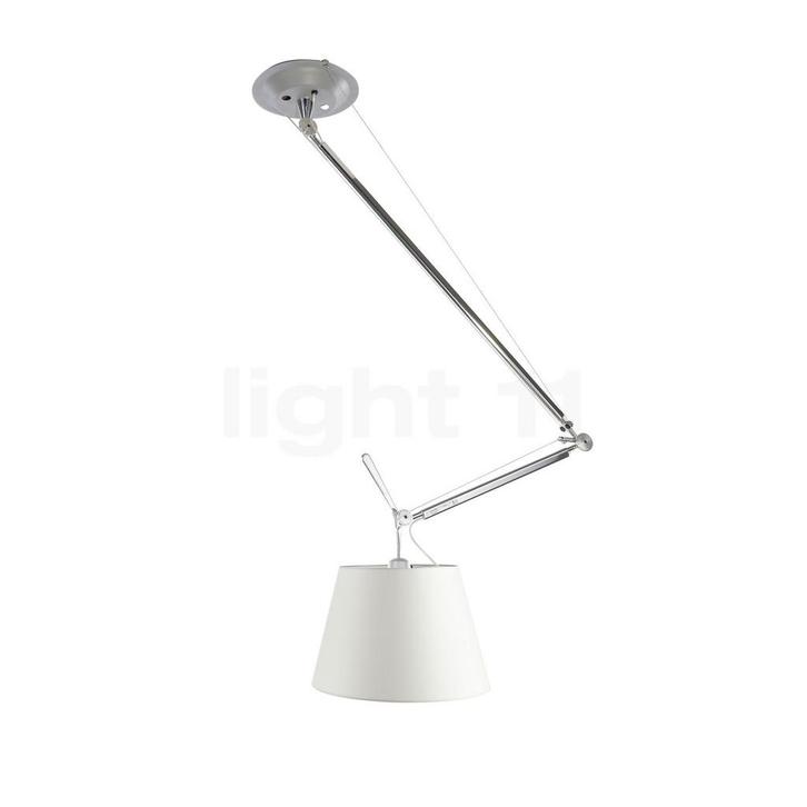 Artemide Tolomeo Sospensione Decentrata, satin - ø¸24 cm, Huis en Inrichting, Lampen | Hanglampen, Nieuw, Verzenden