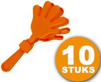 Oranje Feestartikel | 10 stuks Oranje Handjesklapper |, Hobby en Vrije tijd, Feestartikelen, Nieuw, Verzenden