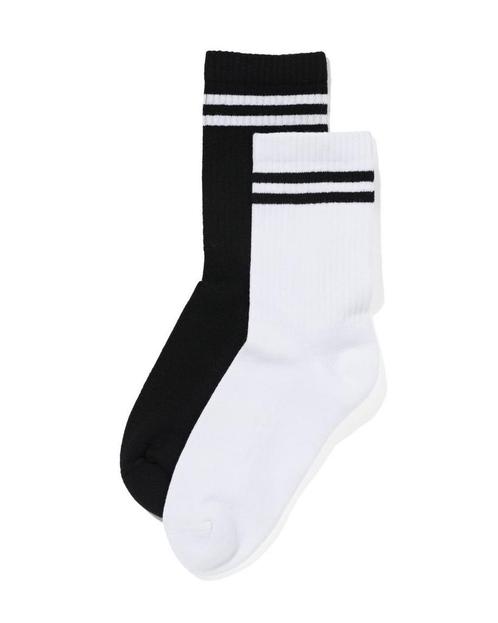 HEMA 3/4 sportsokken met katoen - 2 paar wit, Kleding | Dames, Sokken en Kousen, Nieuw, Verzenden