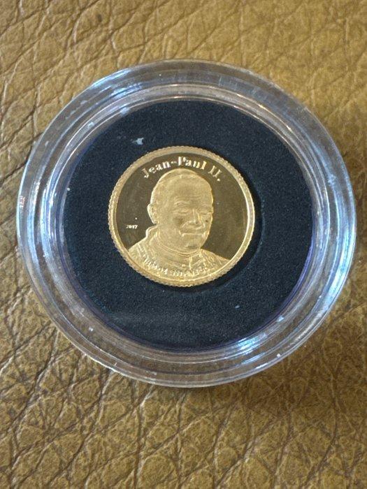 Guinee. 1000 Francs Papst Johannes Paul II., 1/100 oz (.999), Postzegels en Munten, Munten | Europa | Niet-Euromunten