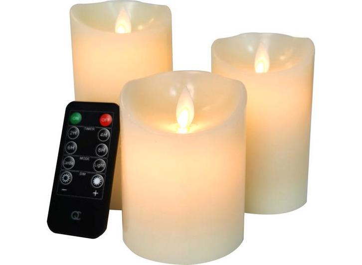 FlinQ Oplaadbare Kaarsenset - Paraffine - Set van 3 Kaarsen, Watersport en Boten, Bootonderdelen, Nieuw, Verzenden