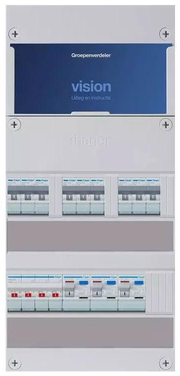 Hager groepenkast 3-fase 9 groepen beschikbaar voor biedingen
