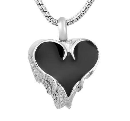 Ashanger, assieraad Hart zwart vervagen, Sieraden, Tassen en Uiterlijk, Kettinghangers, Zwart, Nieuw, Hart, Overige materialen