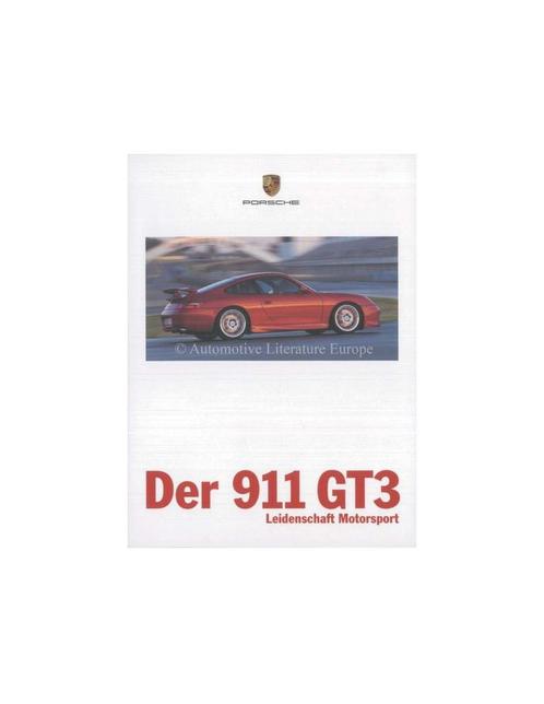 1999 PORSCHE 911 GT3 BROCHURE DUITS, Boeken, Auto's | Folders en Tijdschriften, Porsche