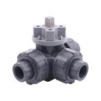 Lijmmof 32 mm T-boring 3-Weg PVC Kogelkraan ISO-Top F03 10, Verzenden, Nieuw