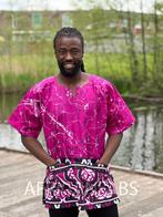 Paarse Dashiki Shirt / Dashiki Jurk - Afrikaans shirt - Unis, Ophalen of Verzenden, Nieuw