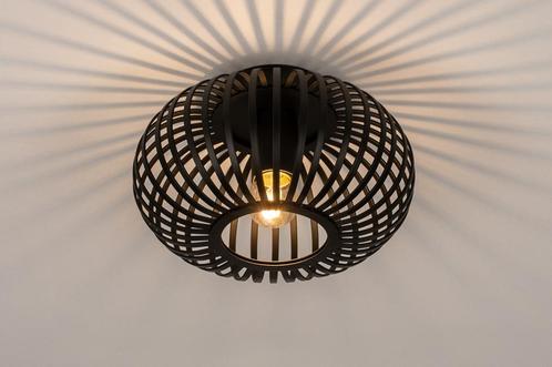 Rietveld Plafondlampen - Zwart - Metaal, Ijzer, Huis en Inrichting, Lampen | Plafondlampen, Verzenden
