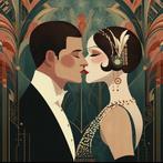 Eric Brumette - KISS ME ART DECO 2 - Toile L