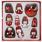 Ruhhy Houten Kersthangers - Set van 10 Traditionele Kerst..., Diversen, Kerst, Ophalen of Verzenden, Nieuw