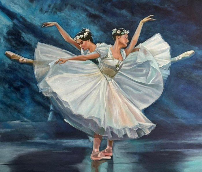 Seda Akdudak - ballerinas, Antiek en Kunst, Kunst | Schilderijen | Modern