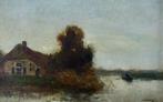 Jan Simon Knikker Sr. (1889-1957) - Boerderij aan vaart met