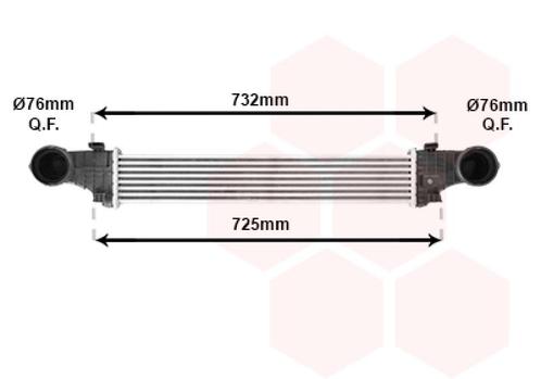 INTERCOOLER VOOR MERCEDES BENZ CLS-KL C219 2005-2011, Auto-onderdelen, Airco en Verwarming, Nieuw, Ophalen of Verzenden