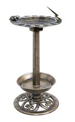 Badschaal brons  met zonnewijzer - Badschalen    - Huis en, Dieren en Toebehoren, Vogels | Toebehoren, Verzenden, Nieuw