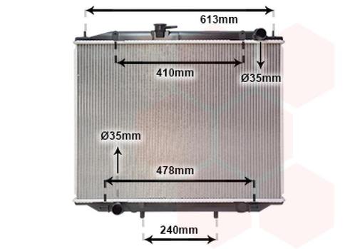 RADIATOR VOOR NISSAN TERRANO II R20 1993-1999 1958982, Auto-onderdelen, Airco en Verwarming, Nieuw, Ophalen of Verzenden