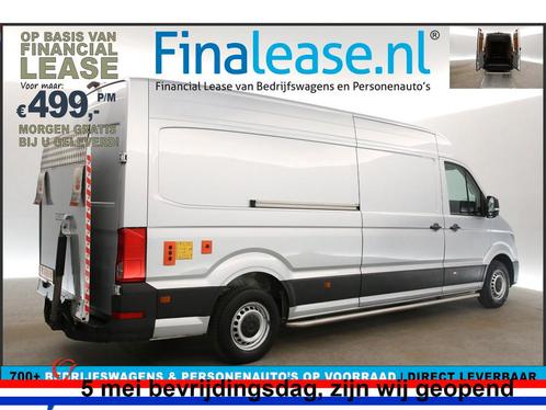 Volkswagen Crafter 35 2.0 TDI L4H3 141PK AUT Laadklep €499pm, Auto's, Bestelauto's, Lease, Automaat, Diesel, Volkswagen, Zilver of Grijs