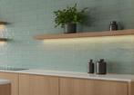 Wandtegel Sottocer Gra Aqua Blauw Glans 7,5x30 (Muurtegels), Doe-het-zelf en Verbouw, Tegels, Nieuw, 20 tot 40 cm, 10 m² of meer