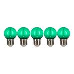 5 stuks Bailey LED Party Bulb Kogel E27 0.6W | Groen gekl..., Ophalen of Verzenden, Nieuw