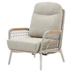 Monza verstelbare lounge tuinstoel aluminium latte, Ophalen of Verzenden, Nieuw