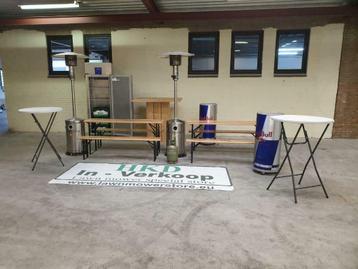Te huur: terrasheater , bbq , statafel , koelkast , bierbank beschikbaar voor biedingen