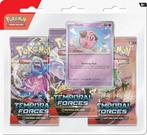 Pokémon 3-Pack Blister Temporal Forces | Cleffa, Hobby en Vrije tijd, Verzamelkaartspellen | Pokémon, Nieuw, Verzenden