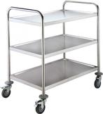 Saro Serveerwagen RVS - 3 Plateaus, Verzenden