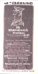 Poster over bijeenkomst bij het Krasnapolsky in Amsterdam, Verzamelen, Posters, Verzenden, Nieuw, Overige onderwerpen, Met lijst