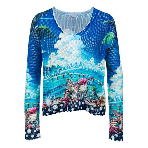 Princess goes Hollywood • opengewerkte trui • 36, Kleding | Dames, Truien en Vesten, Blauw, Nieuw, Maat 36 (S), Verzenden
