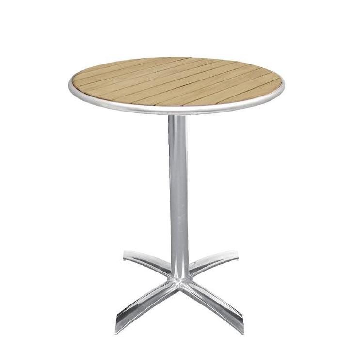 Tafel Inklapbaar Rond met houten blad, Zakelijke goederen, Horeca | Keukenapparatuur, Verzenden