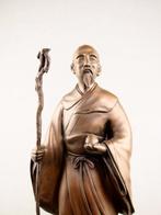 Brons - Masamine  - Figuur van Fukurokuju  Een van de