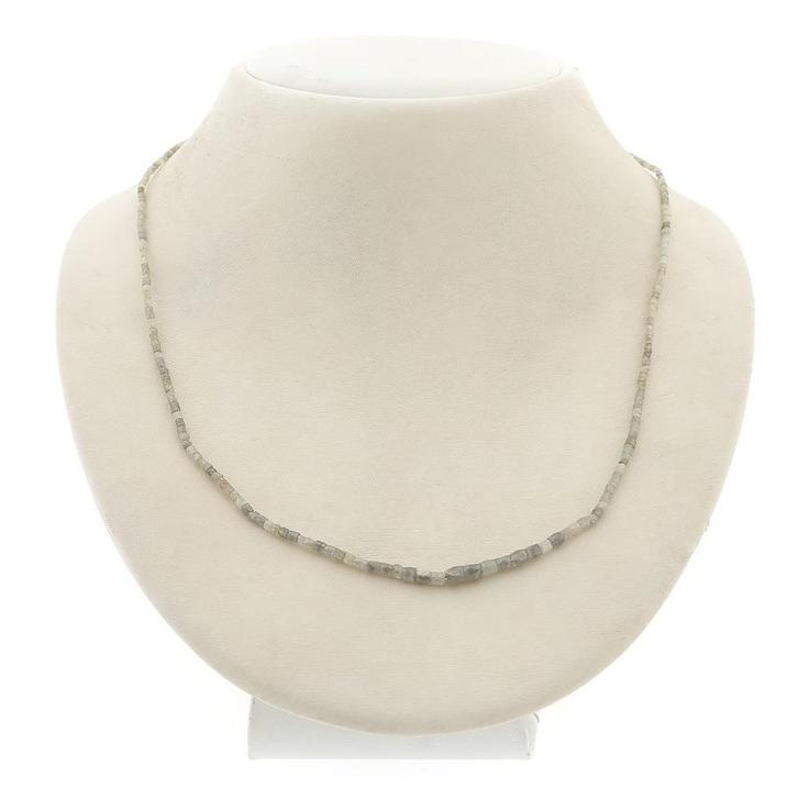 Ongeslepen diamanten kralenketting met gouden slot (Armband), Sieraden, Tassen en Uiterlijk, Armbanden, Overige kleuren, Gebruikt