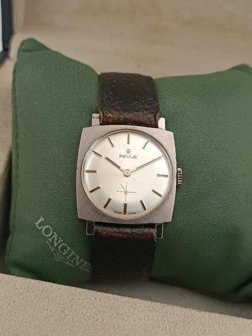Revue - Square Case Dress Watch - Zonder Minimumprijs -, Sieraden, Tassen en Uiterlijk, Horloges | Heren