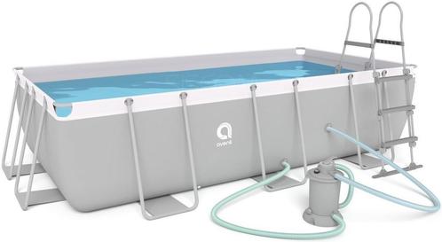 Avenli Opzetzwembad 400x200x99 cm met Zandfilterpomp en L..., Tuin en Terras, Zwembaden, Nieuw, Ophalen of Verzenden
