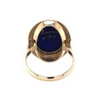 Gouden vintage ring met emaille limoges 14 kt, Sieraden, Tassen en Uiterlijk, Ophalen of Verzenden, Nieuw