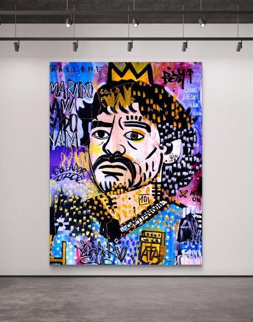 LACRISS (1990) - The Great Maradona + Super Gold + Golden, Antiek en Kunst, Kunst | Schilderijen | Modern