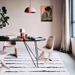 Zwart eiken tafel | Stel zelf samen | Gratis thuis bezorgd, Nieuw, Modern, bold, minimalistisch, handgemaakt, Eikenhout, Verzenden