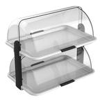 Rolltop-Display | Kunststof | 2 Etages | 465x315x405(h)mm, Verzenden, Nieuw in verpakking