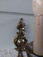 Wandlamp - Brons, Koper - goud met putti engel