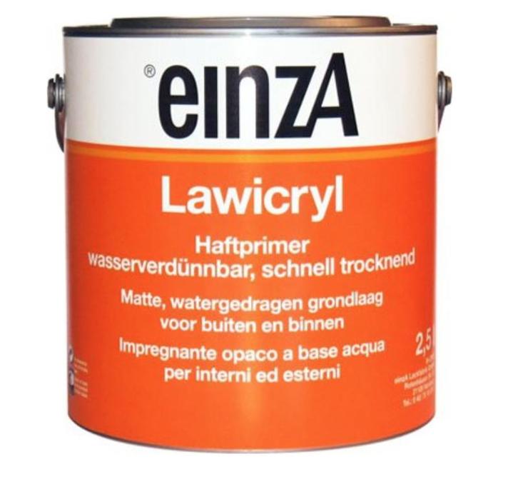 einzA Lawicryl Hechtprimer Wit - 750 ml (Waterbasis), Doe-het-zelf en Verbouw, Verf, Beits en Lak, Verf, Wit, Nieuw, Ophalen of Verzenden