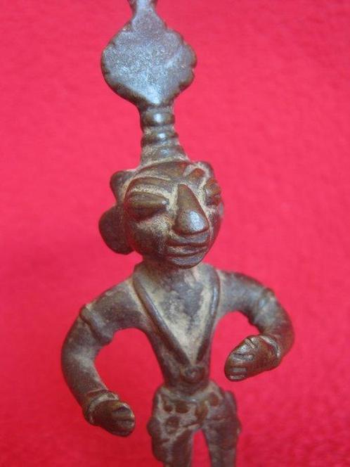 Bronzen Bastar godenbeeldje - 9cm - Brons - India - 19th, Antiek en Kunst, Kunst | Niet-Westerse kunst