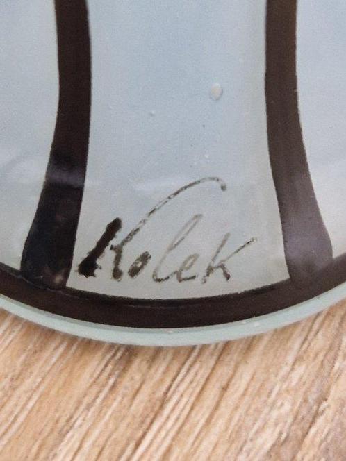 kolek - Vaas - Kristal, Antiek en Kunst, Antiek | Glas en Kristal
