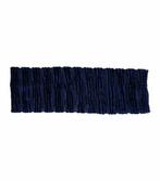 Haarband Streep 7cm Velvet Donker Blauw, Nieuw
