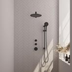 Brauer Black Carving Thermostatische Regendoucheset Inbouw -, Ophalen of Verzenden, Nieuw