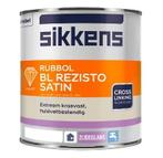 Sikkens Rubbol BL Rezisto Satin - 2,5L RAL 9010 | Zuiver Wit, Verzenden, Wit, Nieuw, Verf
