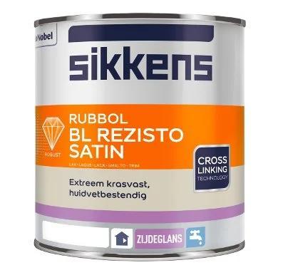 Sikkens Rubbol BL Rezisto Satin - 2,5L RAL 9010 | Zuiver Wit, Doe-het-zelf en Verbouw, Verf, Beits en Lak, Verf, Wit, Nieuw, Minder dan 5 liter