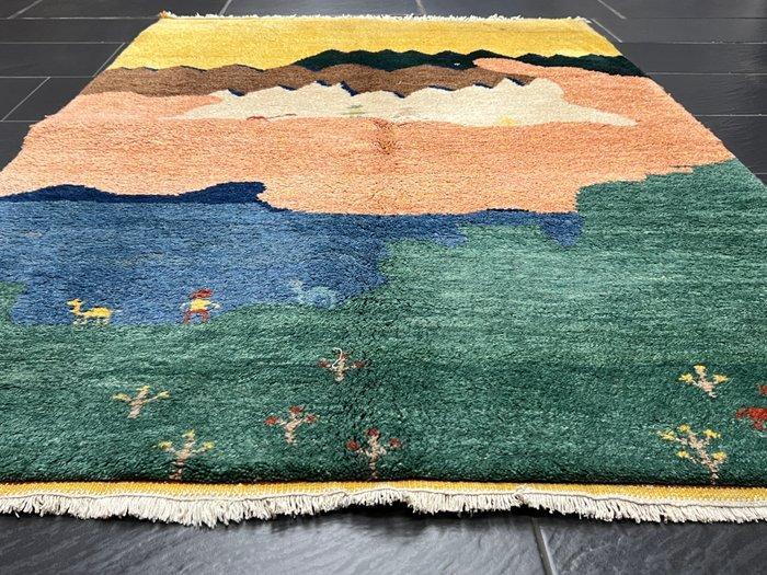 Gabbeh - Vloerkleed - 185 cm - 125 cm, Huis en Inrichting, Stoffering | Tapijten en Kleden