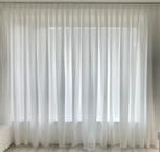 Luxury linnenlook witte overgordijnen voor sfeer, 200 cm of meer, Wit, Nieuw, 200 cm of meer