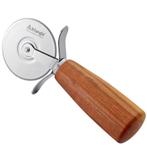 Triangle SOUL Pizzasnijder met Kersenhouten Heft – 6 cm L., Ophalen of Verzenden, Nieuw, Rvs of Chroom, Los bestek