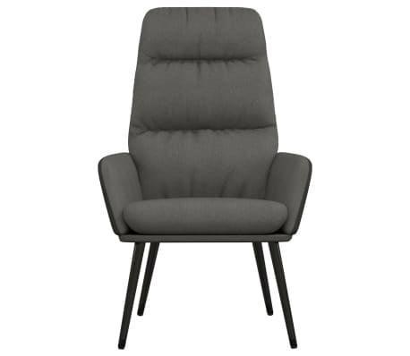 Loungestoel donkergrijs stof | retourdeal | 35% korting, Huis en Inrichting, Fauteuils, 50 tot 75 cm, Minder dan 75 cm, Nieuw